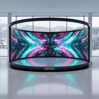 Аренда Экран светодиодный круглый сектор с шагом 2 мм A 2 M 13 в Courtyard by Marriott Sochi — ART SPACE