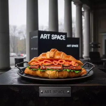 Аренда Круассан с семгой и кремом унаги в санатории «Металлург» — ART SPACE