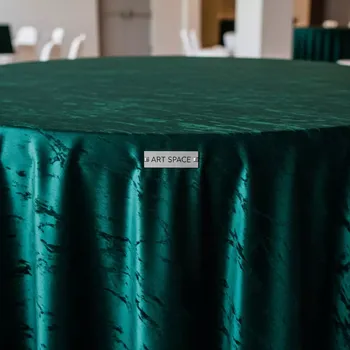 Аренда Скатерть круглая "Мраморный Бархат" зеленая 3,3 м в Sport Inn Hotel & Wellness — ART SPACE