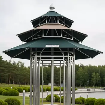 Аренда Зонт пляжный профессиональный Lotus Pagoda Ø2,4 м в Rodina Grand Hotel & SPA — ART SPACE