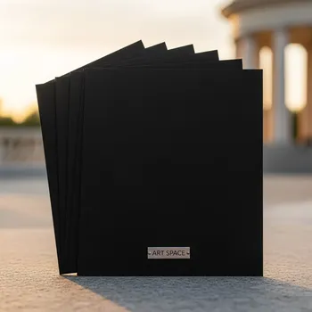 Аренда Дизайнерская бумага черная TOUCH PAPER YD 300 г м² 100 листов в усадьбе Голицына — ART SPACE
