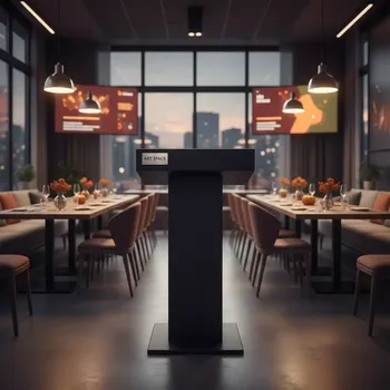Аренда Трибуна для выступлений Speaker Black в ресторане «La Terrazza» — ART SPACE