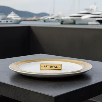 Аренда Тарелка Mone Gold 33 см на парусной регате (Сочи) — ART SPACE