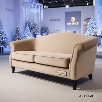 Аренда Диван Prive двухместный бежевый в ледовом дворце «Большой» — ART SPACE