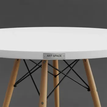 Аренда Стол круглый белый Eames DST NEW 80 см в санатории «Русь» — ART SPACE