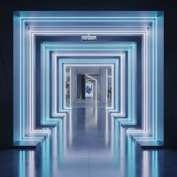 Аренда Фотозона новогодняя Неоновый тоннель в санатории «Русь» — ART SPACE