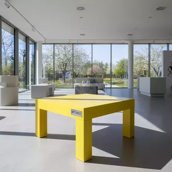 Аренда Столик журнальный желтый квадратный Lack 02 080YL 55х55 см в Gamma Sirius — ART SPACE