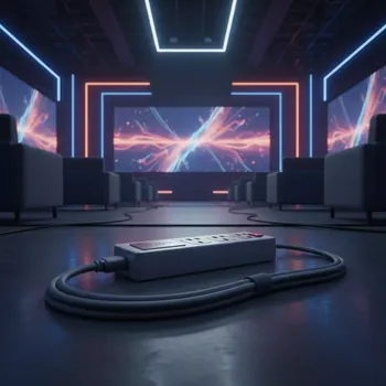 Аренда Фильтр сетевой Power Cube 3 м 5 розеток серый в Alpha Sirius — ART SPACE