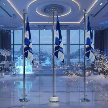Аренда Флагштоков 3 м 4 м 5 м в банкетном зале «Дельфин» — ART SPACE