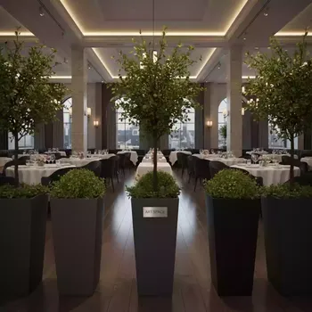 Аренда Кашпо для искусственных растений в ресторане «Brunello» — ART SPACE