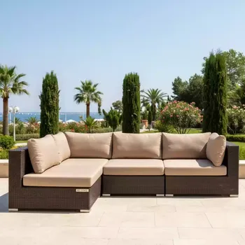 Аренда Плетеный модульный комплект YR822D brown beige в Swissôtel Resort Sochi Kamelia — ART SPACE