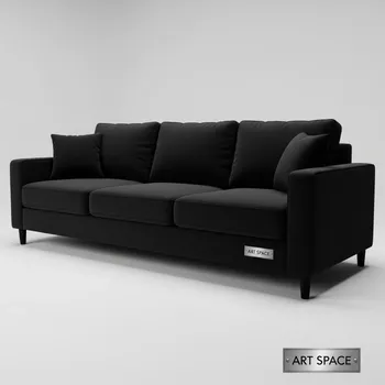 Аренда Диван трехместный Madison Black на Сочи Автодроме — ART SPACE