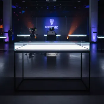 Аренда Стол витрина со стеклом светящийся Splay в комплексе «Дагомыс» — ART SPACE
