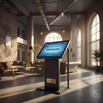Аренда Киоск сенсорный Helper 43 с индукционной петлей Kiosk Info в Маринс Парк Отеле — ART SPACE