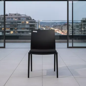 Аренда Кресло офисное Play LB черный пластик черная ткань в ресторане «La Terrazza» — ART SPACE