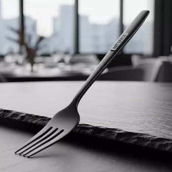 Аренда Вилка столовая Sapporo черная 190 мм в комплексе Sea Galaxy — ART SPACE