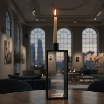 Аренда Подсвечник металл черный в Stella di Mosca — ART SPACE