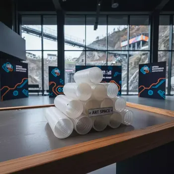 Аренда Пружина пластиковая белая Lamirel 19 мм в Skypark Sochi — ART SPACE