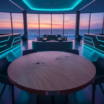 Аренда Столешница круглая Solid Oak в комплексе Sea Galaxy — ART SPACE