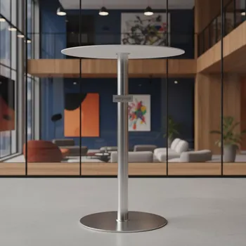 Аренда Стол барный белый круглый H 103 см в отеле Radisson Lazurnaya — ART SPACE