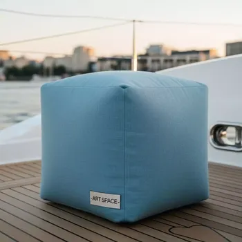 Аренда Пуф shape sky blue cube на VIP-яхте (Имеретинский порт) — ART SPACE