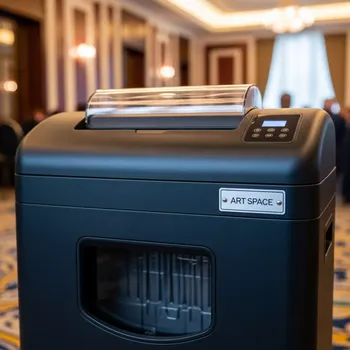 Аренда Шредер уничтожитель Ideal 3104 CC 4х40 мм с масленкой в отеле «Богатырь» — ART SPACE
