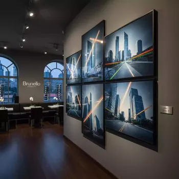 Аренда Холст Indorian глянцевый 380 г м² 1,52х30 м в ресторане «Brunello» — ART SPACE