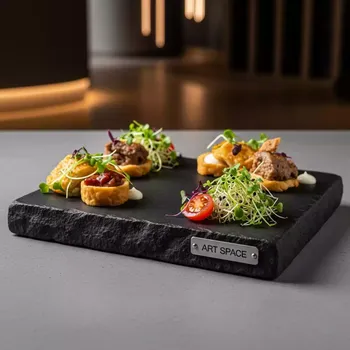 Аренда Блюдо прямоугольное сланец 53х32 см в Sport Inn Hotel & Wellness — ART SPACE