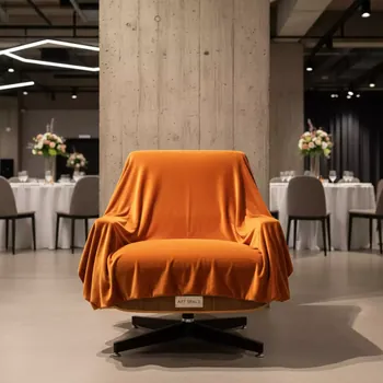 Аренда Чехол E01 для стула Eames велюр оранжевый уплотненный в отеле Hyatt Regency Sochi — ART SPACE