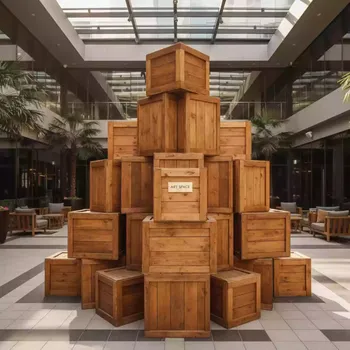 Аренда Ящик деревянный цвет карамель в Courtyard by Marriott Sochi — ART SPACE