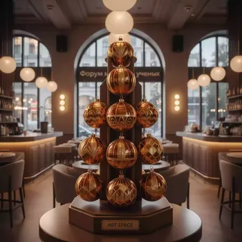 Аренда Елочные игрушки шары в ассортименте в ресторане «Sanremo» — ART SPACE