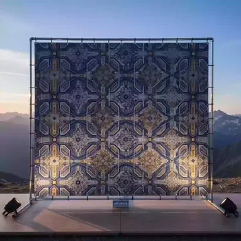 Аренда Ширма текстильная 3,1х2,5 м Джокер на площадке Rosa Peak (2320м) — ART SPACE