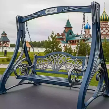 Аренда Качели кованые «Азур» в этно-парке «Моя Россия» — ART SPACE