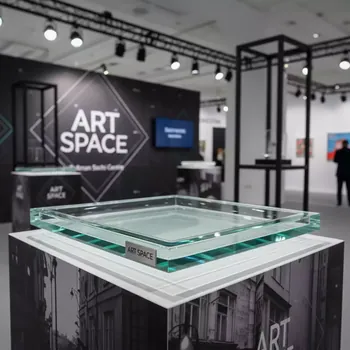 Аренда Поднос квадратный Zeiher из прозрачного стекла 420х420 мм в Pullman Sochi Centre — ART SPACE