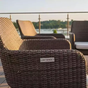 Аренда Комплект плетеной мебели T282BNT W2390 Y282 W52 brown 2 штуки в City Park Hotel Sochi — ART SPACE