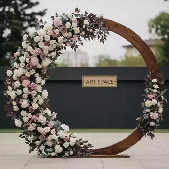 Аренда Арка из дерева круг с цветами в City Park Hotel Sochi — ART SPACE