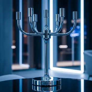 Аренда Канделябр на 5 рожков серебристый в Delta Sirius — ART SPACE