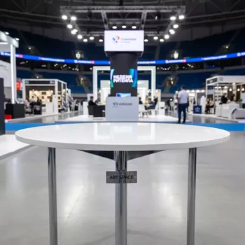 Аренда Стол Лидер 9 D 80 см белый белый в VK Stadium Sirius — ART SPACE