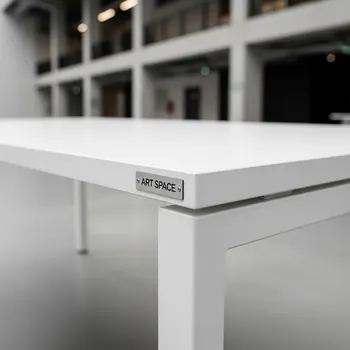Аренда Стол белый прямоугольный Backstage 150х50 см на арене «Фишт» — ART SPACE
