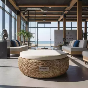 Аренда Пуф столик плетеный Pouf с подушкой в Sport Inn Hotel & Wellness — ART SPACE