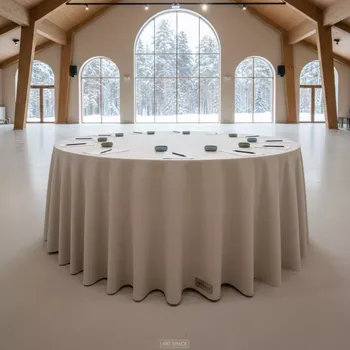 Аренда Скатерть круглая 3,2 м в санатории «Русь» — ART SPACE