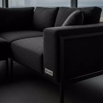 Аренда Секция угловая левая Block Black на пляжных клубах Хосты — ART SPACE