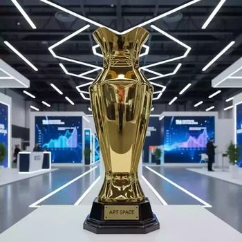 Аренда Ваза золотая кубок 54 см в Маринс Парк Отеле — ART SPACE