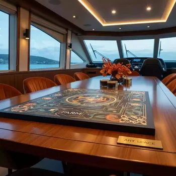 Аренда Поле игровое Ферма 105х75 см на VIP теплоходе (Морпорт Сочи) — ART SPACE