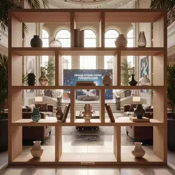 Аренда Стеллаж деревянный в Гранд Отель Сочи — ART SPACE