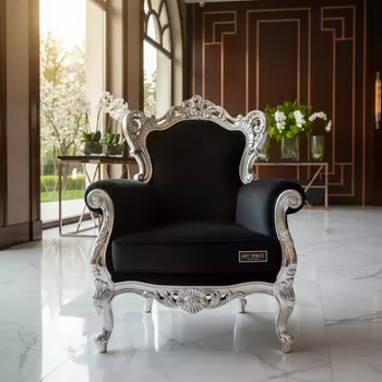 Аренда Кресло SILVER Black BAROQUE в Rodina Grand Hotel & SPA — ART SPACE