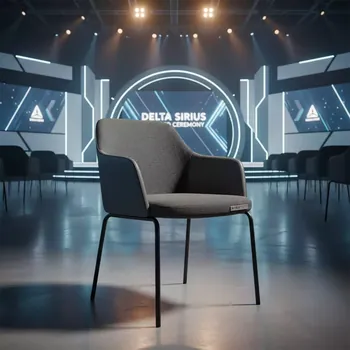 Аренда Стул Adam рогожка экокожа комбинированный серый в Delta Sirius — ART SPACE