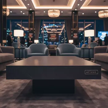 Аренда Стол кофейный Flen антрацит спеченный камень в Mercure Сочи Центр — ART SPACE