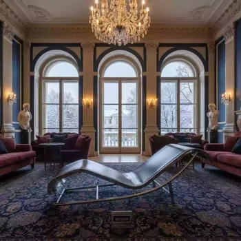 Аренда Шезлонг лежак металлический Link Lounge в Boutique Hotel PORTUM 1905 — ART SPACE
