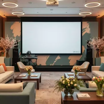 Аренда Экран для проектора с электроприводом Lumien Master Control LMC 100115 16 9 280x202 MW в Pullman Sochi Centre — ART SPACE